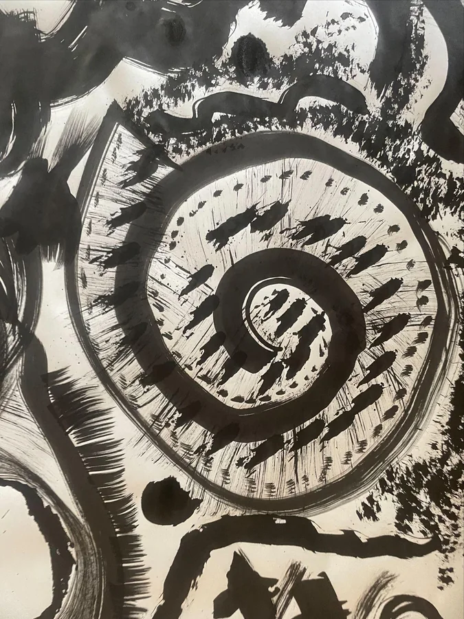 No. 93 — Brush Study III, Ink