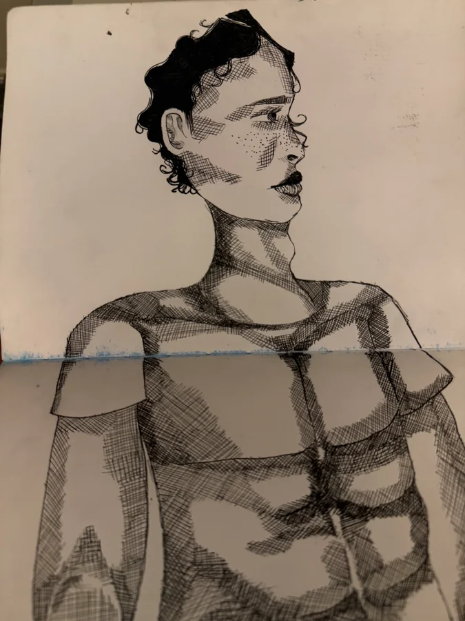 No. 78 — Crosshatch, Ink