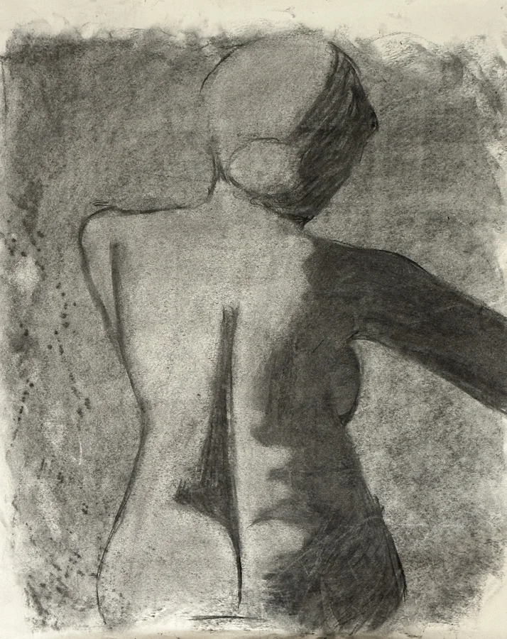 No. 14 — Figure Study 2, Charcoal