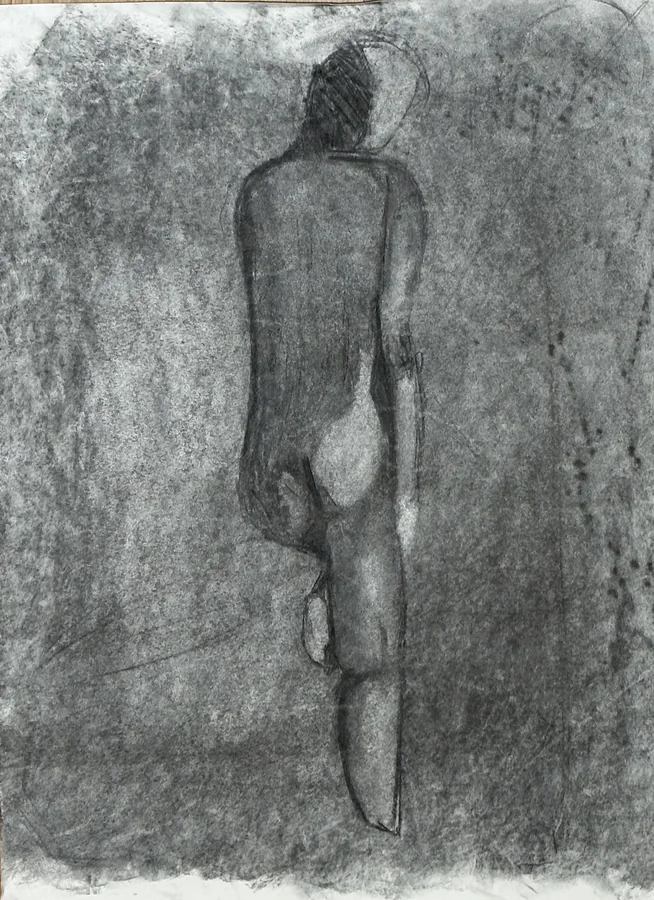No. 16 — Figure Study 3, Charcoal