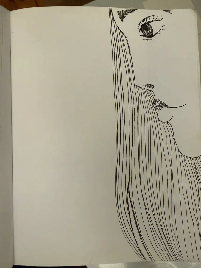No. 80 — Long Hair, Ink
