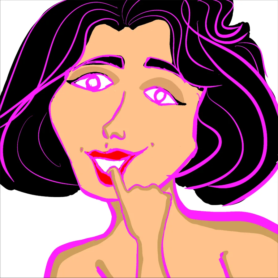 No. 87 — Magenta Outline, Digital