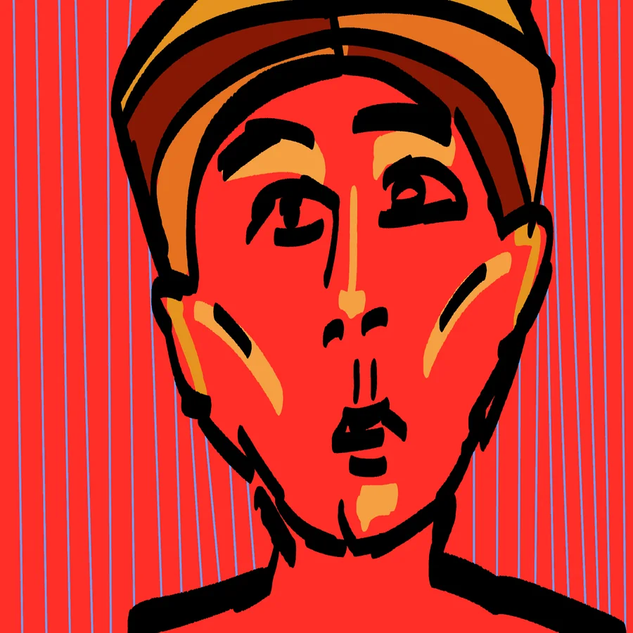 No. 05 — Sitter in Red, Digital