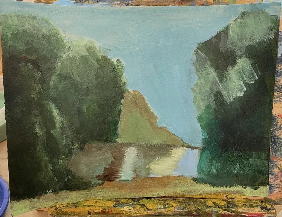 No. 51 — River Bend, Acrylic