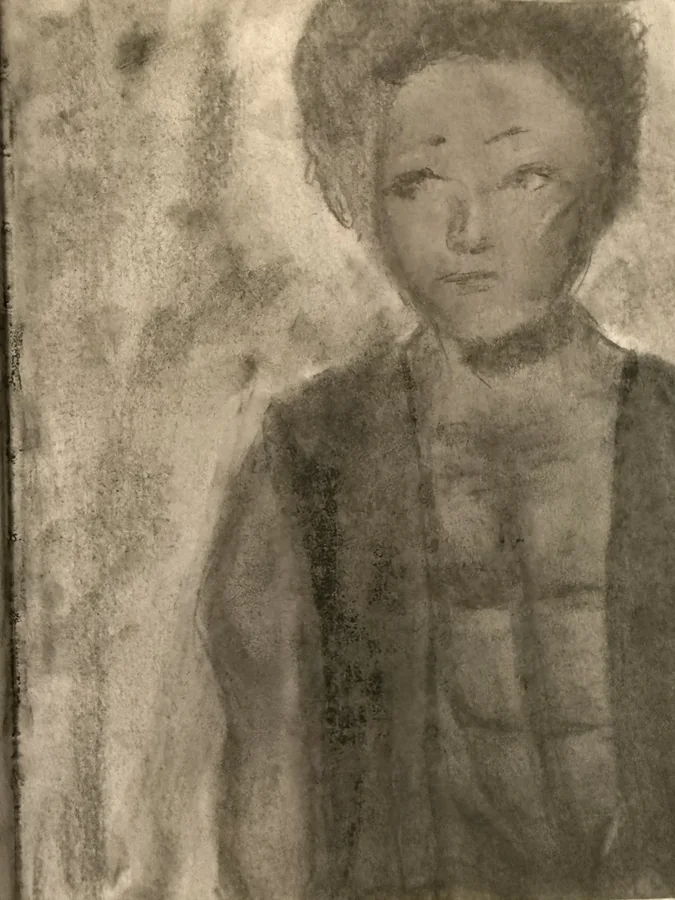 No. 77 — The Boy, Charcoal