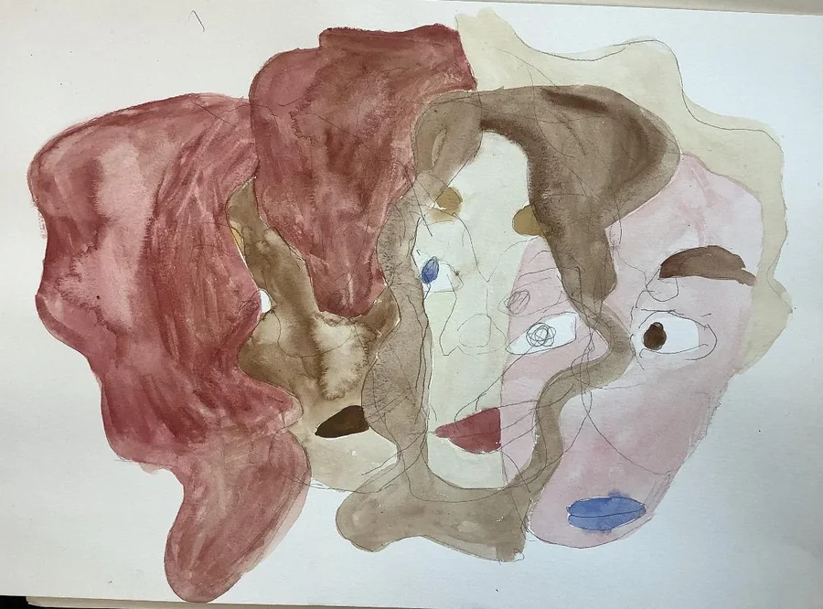 No. 49 — Watercolour Heads, Watercolour